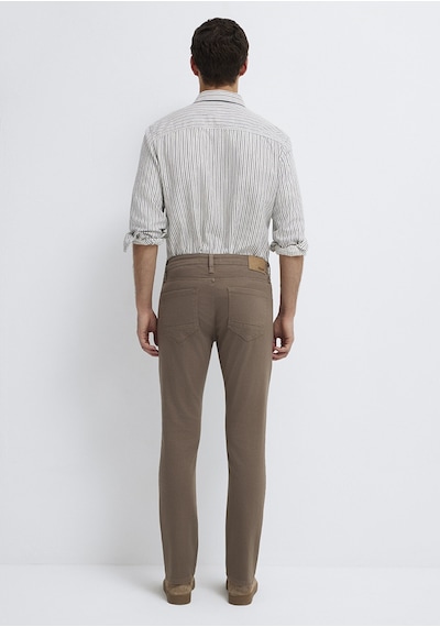 Mavi - Jake Kahverengi Gabardin Pantolon 00422a2788 Kahverengi