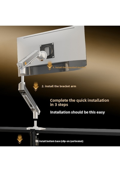 North Bayou A5-xs 17''-32'' Tek Kol 2-9 Kg Vesa Uyumlu Monitör Standı Silver