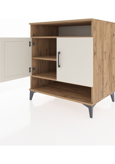 Kronos Şifonyer 3 Raflı 2 Kapaklı 88x59x96 Çam-aytaşı Atlas Çam
