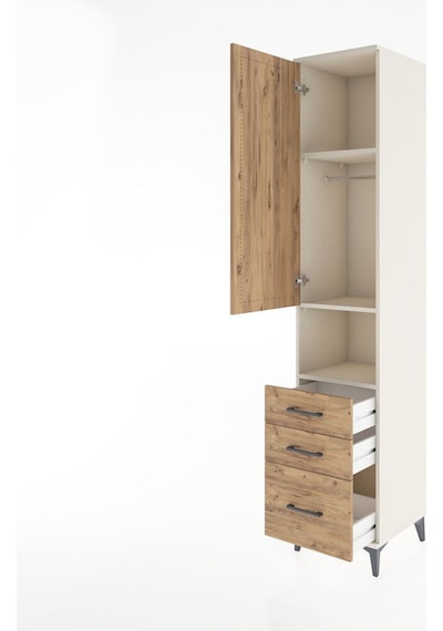 Hyperion Dolap 3 Raflı 3 Çekmeceli Tek Askılı 44x44x221 Aytaş... Aytaşı