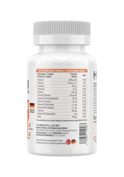 Hıq Multi-vitamin Complex 60 Caps.