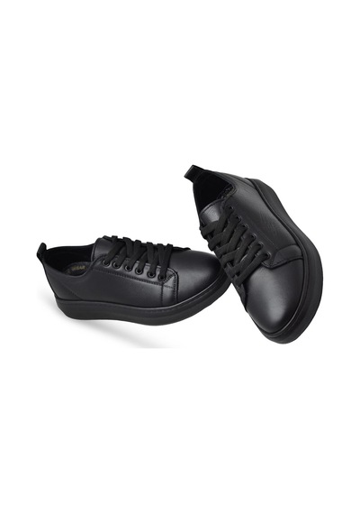 764 Full Ortopedik Taban Hakiki Deri Günlük Kadın Ayakkabı Kadın Sneakers Siyah