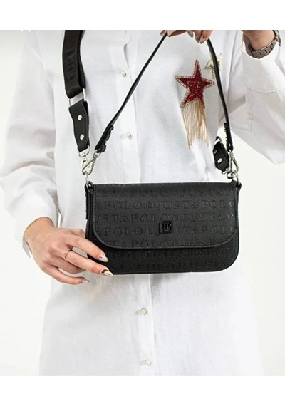 Just Polo Kadın Günlük Su Geçirmez Şık El & Omuz Çantası Shoulder Bag Siyah