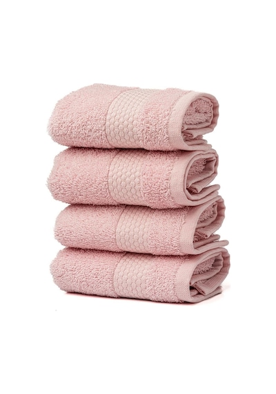 Soley Minerva %100 Doğal Pamuklu 4'Lü Misafir  -  Mutfak Havlusu Seti Pembe 30 x 50 Pembe