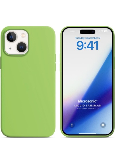 Microsonic Apple Uyumlu iPhone 15 Kılıf Liquid Lansman Silikon