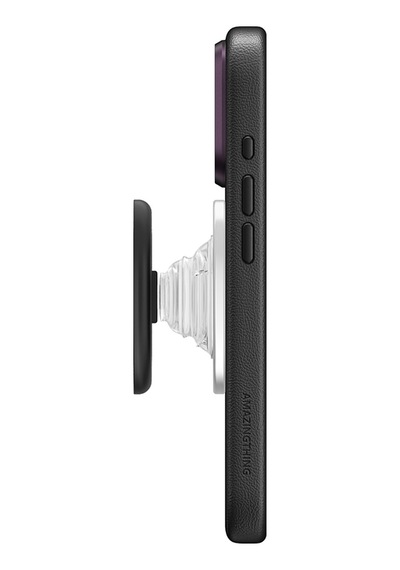 Apple Uyumlu iPhone 18 Pro Max Kılıf M-safeli Amazingthing Glamour Allskin Serisi Aynalı Tutucu Standlı Set Mor