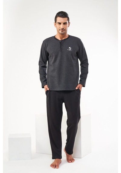Pjs 22609 Erkek Uzun Kol Pijama Takımı