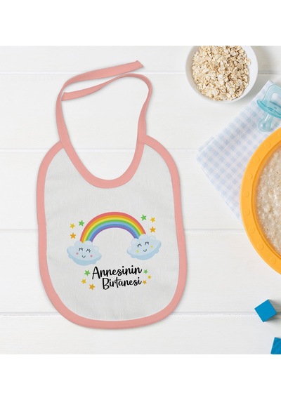 Bk Kids Annesinin Bir Tanesi Pembe Bebek Mama Önlüğü Pembe