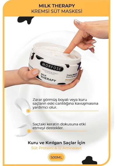Milk Therapy Saç Maskesi 500 Ml - Besleyici, Koruyucu Etki