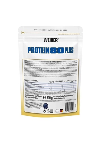 Weider 80 Plus Casein & Isolate & Whey & Egg Protein Tozu 500 Gram - Vanilla