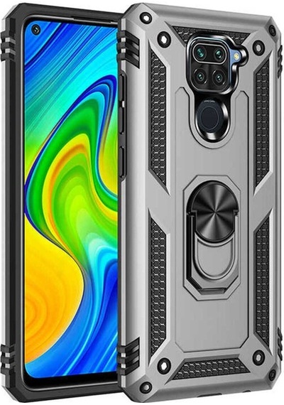 Xiaomi Redmi Note 9 Kılıf Zore Vega Kapak Gri