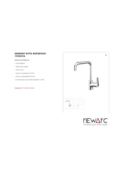 Newarc 150881N Newart Eviye Bataryası