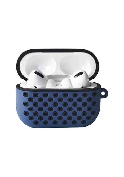 Newface Apple Airpods Uyumlu Pro 2 2.nesil Spor Delikli Kılıf - Lacivert-siyah