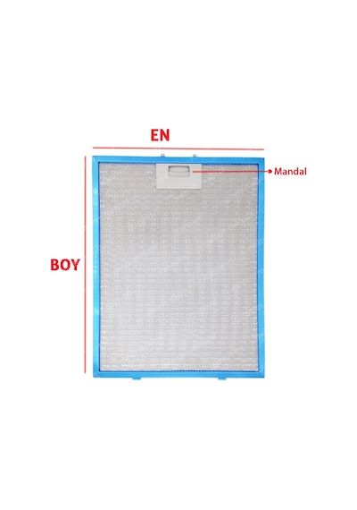 Termikel Uyumlu Davlumbaz 27,8X35,5 Cm Arka Ara 12,5Cm Aspiratör Filtre - 313102365