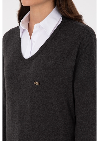 U.S. Polo Assn. U.s. Polo Assn. Kadın Antrasit Kazak /triko 50313598-vr006