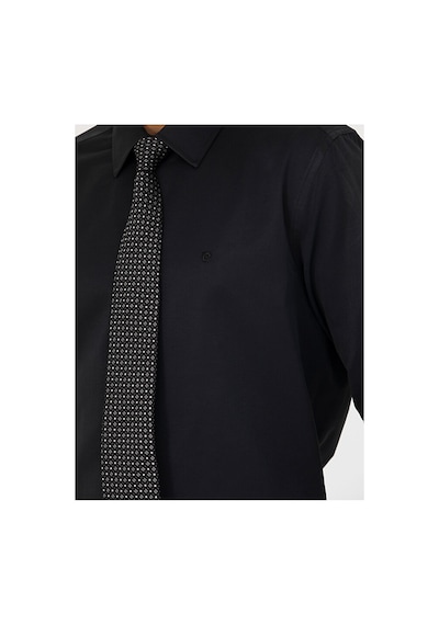 Pierre Cardin Slim Fit Uzun Kollu Basic Gömlek 50277778-vr046 Siyah
