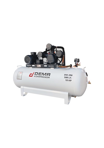 Demr Kompresör Pistonlu 500 LT 3 Kafa 8 Bar 10 HP IDM390 Hava Kompresörü
