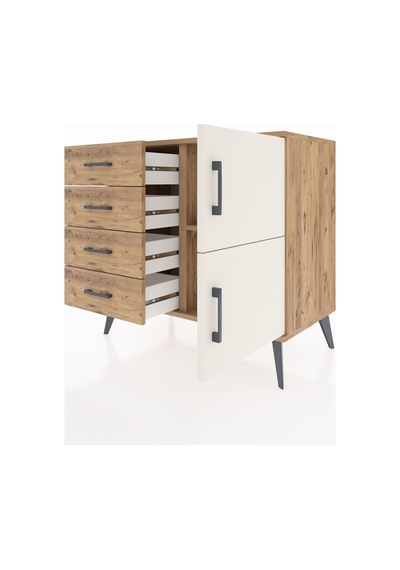 Hyperion Şifonyer Tek Raflı 4 Çekmeceli 2 Kapaklı 88x44x80 Çam-aytaşı/çam Aytaşı/çam Hyperion Şifonyer Tek Raflı 4 Çekmeceli 2 Kapaklı 88x44x80 Çam-aytaşı/çam Aytaşı/çam