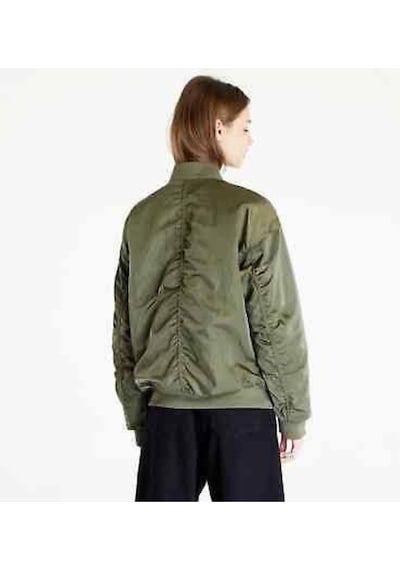 Nike Womens Sportswear Reversible Varsity Çift Taraflı Bomber Jacket Dv7876-222 Yeşil