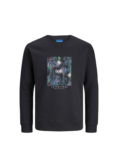 Jack & Jones Jack&jones Sıfır Yaka Siyah Erkek Sweatshirt 12242366 001