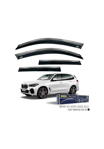 Bmw X5 2019 - Kromlu Cam Rüzgarlığı 4lü Parça