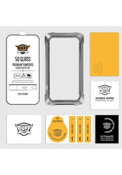 Buff Apple iPhone 15 Uyumlu 5d Glass Ekran Koruyucu