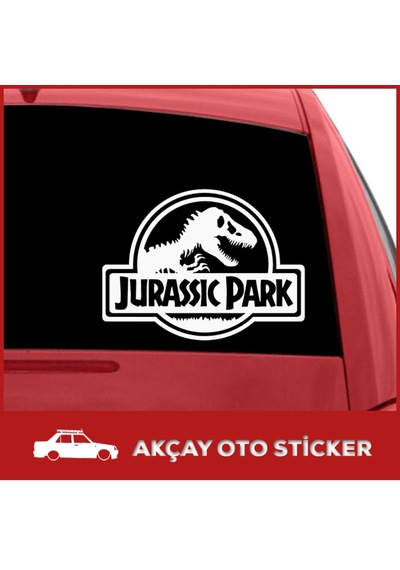 Jurassic Park Oto Sticker Ejderha Araba Sticker Araç Sticker