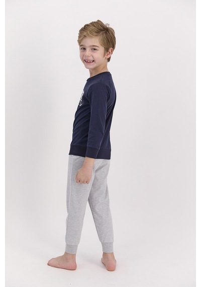 Arnetta Never Give Up Lacivert Erkek Çocuk Pijama Takımı 5274-27909 Lacivert