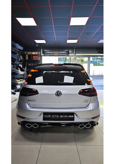 Golf 7 2013-2020 R Spoyler Plastik Parlak Siyah Boyalı