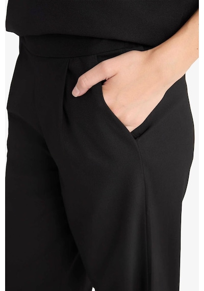 Defacto Regular Fit Cep Detaylı Geniş Paça Pantolon F5413ax25aubk81 Siyah