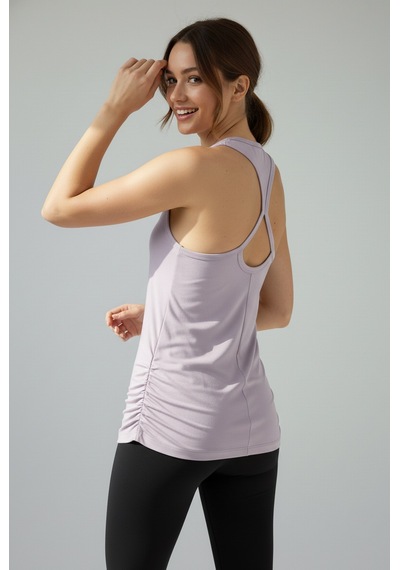 Scorp Aura Sırt Detaylı Kadın Spor Atlet Lila Renkli