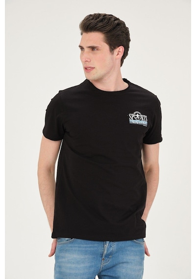 Rich Erkek Yıkamalı Basic T-shirt Tişört %100 Pamuk Tişört SIYAH Rich Erkek Yıkamalı Basic T-shirt Tişört %100 Pamuk Tişört SIYAH