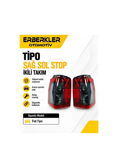 Tipo Sağ Sol Stop İkili Takım Halinde Fiat Tipo 46442563-46442564 - Erb1157