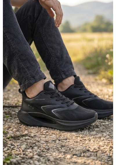 In Step Free Trailing -kömür Ultra Hafif Performans Ve Günlük Erkek Yürüyüş Ayakkabısı Siyah