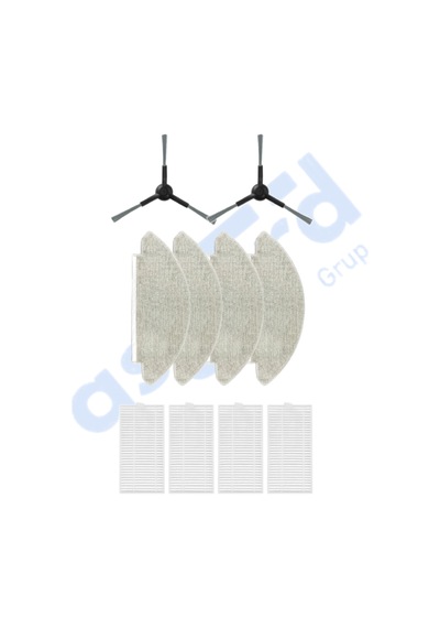 Viomi V5 V5 Pro Alpha 2 Pro Uyumlu 2 Yan Fırça 4 Filtre 4 Mop Pkt-iasgf0001029