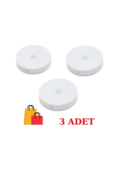 Ct-5180 Sensörlü Mıknatıslı Led 3 Adet Armatür Yeni Tasarım Diğer