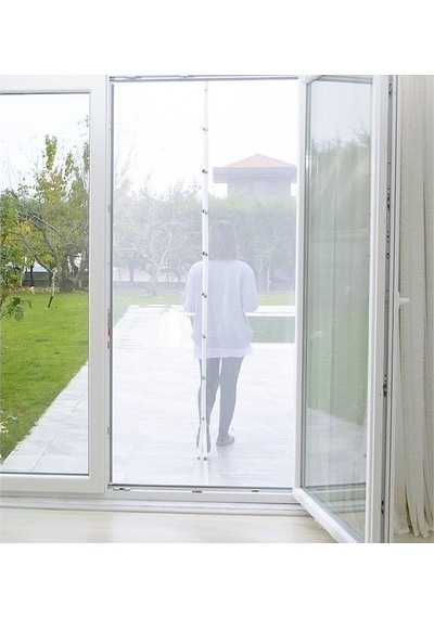 Pratik Manyetik Mıknatıslı Beyaz Kapı Sinekliği Tülü 90 X 210 Cm Tül