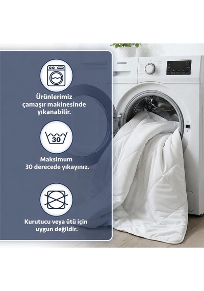 Beyaz Soft Dört Mevsim Yorgan Çift Kişilik Diğer
