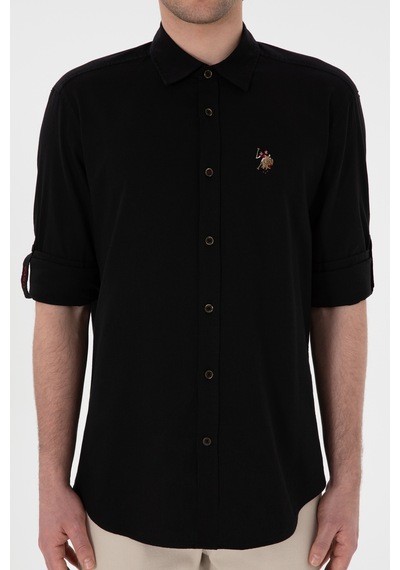U.s. Polo Assn. Erkek Siyah Gömlek Basic 50297868-vr046 Siyah