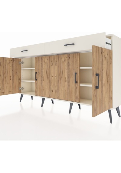 Arges Konsol 4 Raflı 2 Çekmeceli 4 Kapaklı 176x30x99 Aytaşı-çam/a Aytaşı-çam/aytaşı Arges Konsol 4 Raflı 2 Çekmeceli 4 Kapaklı 176x30x99 Aytaşı-çam/a Aytaşı-çam/aytaşı