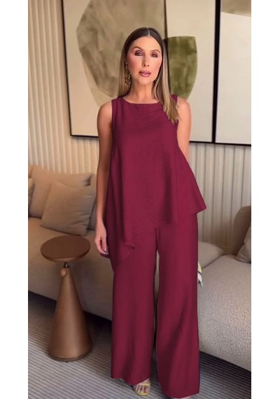 Butik İstanbul Asimetrik Bluz - Pantolon İkili Takım Diğer