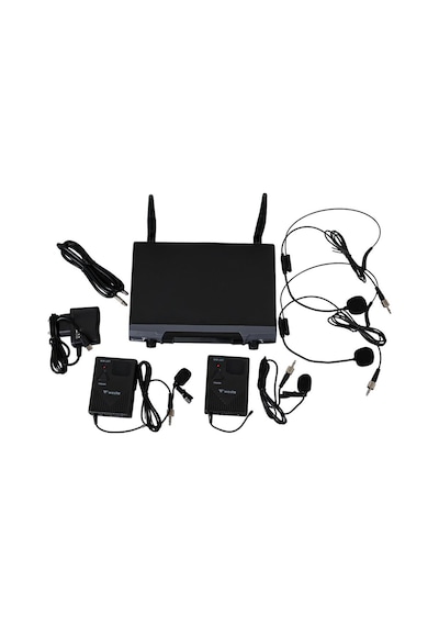 Westa Wm-202t 1 Alıcı + 2 Yaka Lavalier Kablosuz Uhf Telsiz Mikrofon Seti-136944