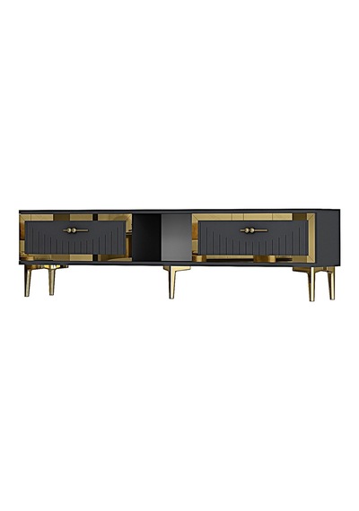 Tsa1503ag - Tunatv150 Tv Stand, Tv Sehpası Antrasit-gold 150cm