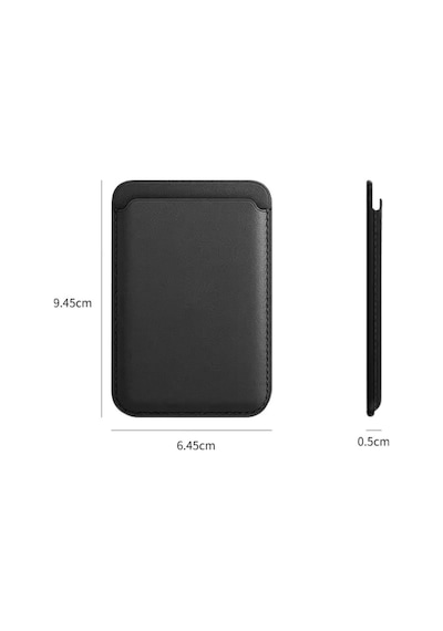 Glazef Magsafe Cüzdan Mıknatıslı 2 Kartlıklı Deri Mini Cüzdan Tüm Magsafe Modellerle Uyumlu Çok Renkli