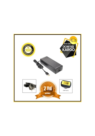 Lenovo Uyumlu Legion Y730 Y730-17Ich 20V 6.75A Usb Uç Notebook Adaptör Ş