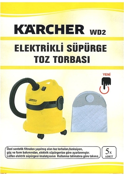 Karcher Wd 2 Süpürge Toz Torbası (10 Adet) (518848014)