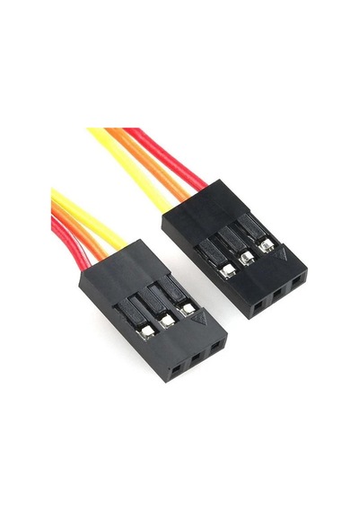 3 PİN 0,25MM KABLOLU DUPONT KABLO 10CM - TEK TARAFLI