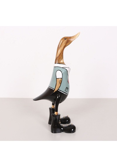 Öğrenci Ördek El Oyması Teak Gövde 41x17x13 Cm