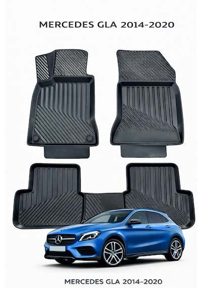 Mercedes Gla 2014-2020+uyumlu 3d Oto Paspas Premium