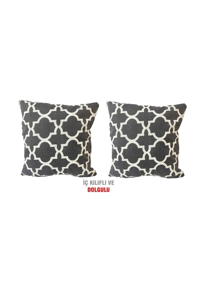 Kırlent Yastık Dolgulu Vip Yastık 2 Adet-43X43 Cm(Büyük Karaçatı) (524872597)